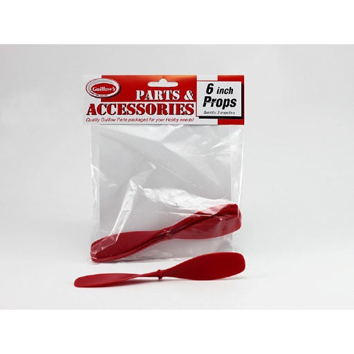 zGuillows #118 6" Plastic Red 2-Blade Propellers (3pk) (8324810866925)