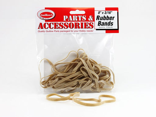 Guillows #120 Rubber Bands 8 x 3/16" - 10 Pack (8324596367597)