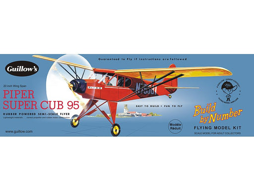 Guillows #602 20" Piper Super Cub 95 - Balsa Flying Kit (8324597088493)
