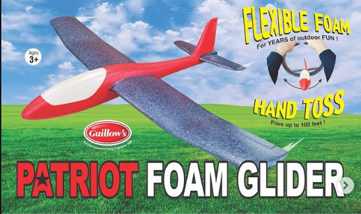 Guillow's 2640 Patriot Foam Glider (9080478105837)
