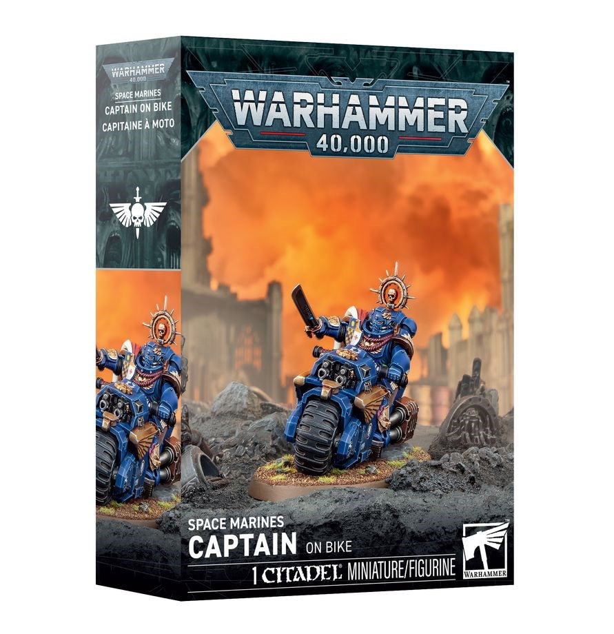 Games Workshop Warhammer 40 000 48-113 Space Marines: Captain On Bike