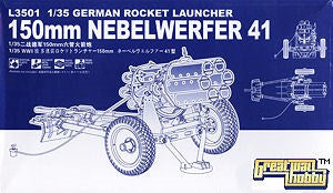 Greatwall Hobby 1/35 L3501 German 150mm Rocket Lanucher Nebel Werfer 41 (7816525676781)