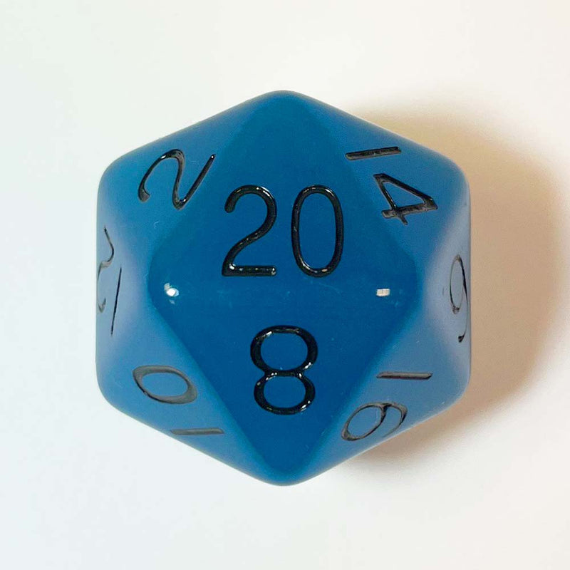 MDG MDG30220 Mega Acrylic d20: Glow Blue (9003876286701)