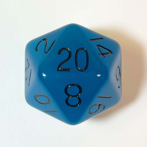 MDG MDG30220 Mega Acrylic d20: Glow Blue (9003876286701)