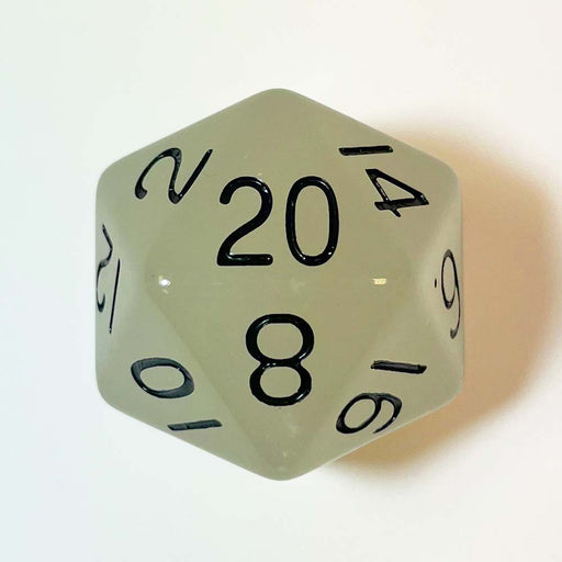MDG MDG31020 Mega Acrylic d20: Glow Clear (9003876417773)