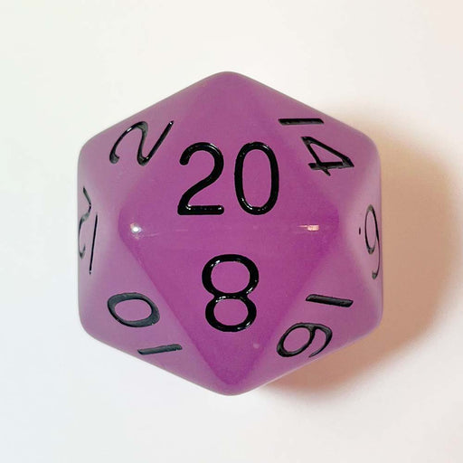 MDG MDG30720 Mega Acrylic d20: Glow Purple (9003876385005)