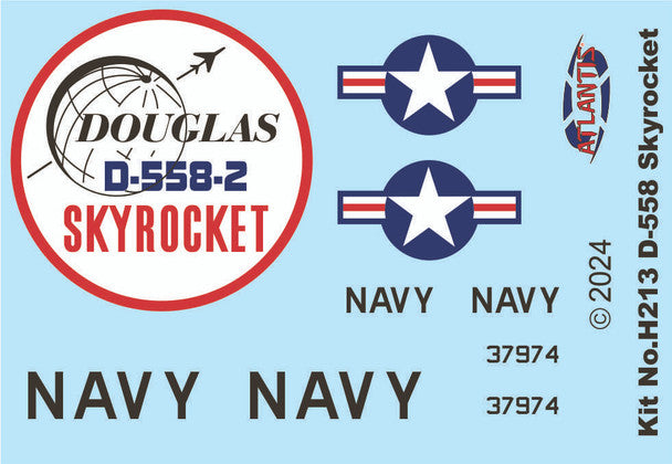 Atlantis Models AMCH213 1/54 Douglas D558-2 SkyRocket