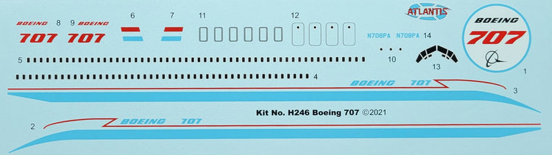 Atlantis Models H246 1/139 Boeing 707 Boeing Proto