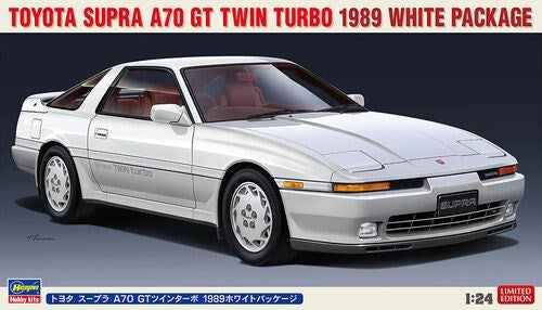 Hasegawa 1/24 20504 Toyota Supra A70 GT Twin Turbo 1989 White Package (7816521351405)
