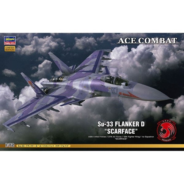 Hasegawa 52132 1/72 Ace Combat Su-33 Flanker D 'Scarface'