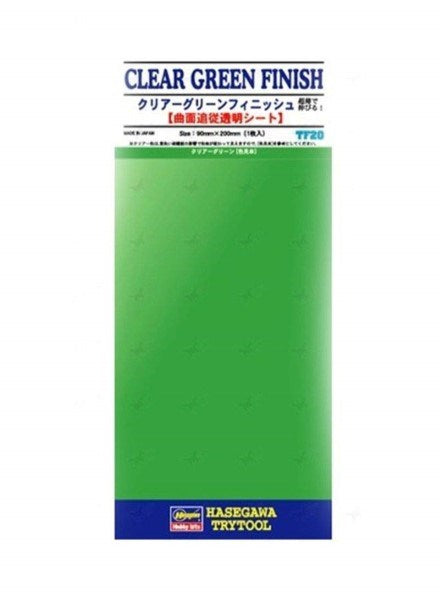 Hasegawa TF20 Clear Green Finish Decal