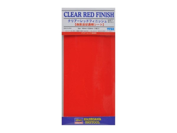 Hasegawa TF22 Clear Red Finish Decal