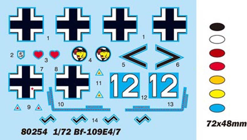 Hobby Boss 80254 1/72 Bf109E-4/7