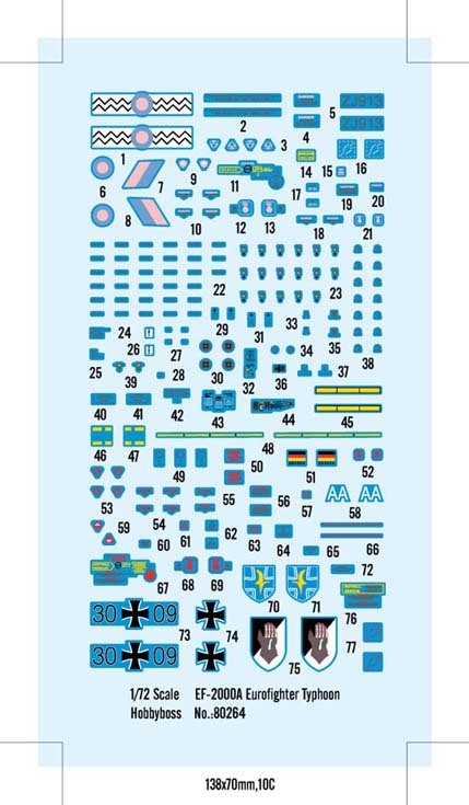 Hobby Boss 80264 1/72 EF-2000A Eurofighter Typhoon