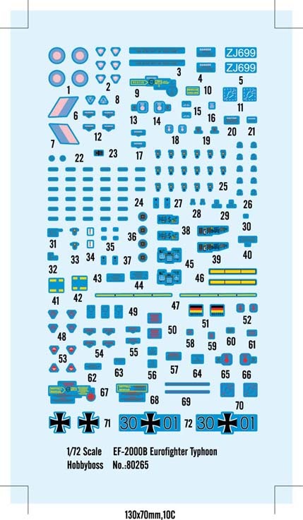 Hobby Boss 80265 1/72 EF-2000B Eurofighter Typhoon