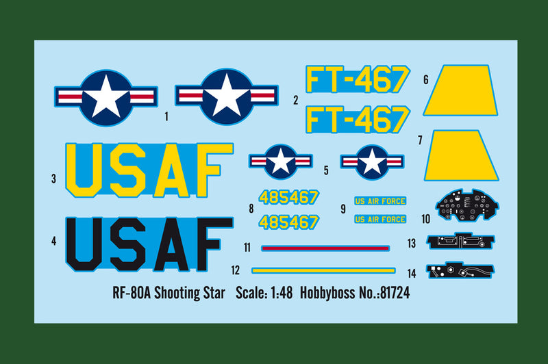 Hobby Boss 81724 1/48 RF-80A Shooting Star fighter