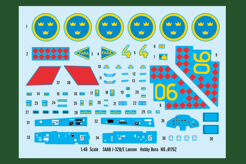 Hobby Boss 81752 1/48 SAAB J-32B/E Lansen
