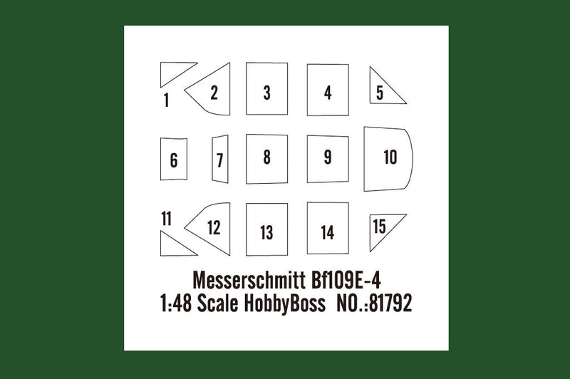 Hobby Boss 81792 1/48 Messerschmitt Bf109E-4