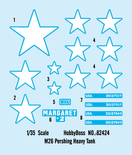 Hobby Boss 82424 1/35 M26 Pershing Heavy Tank
