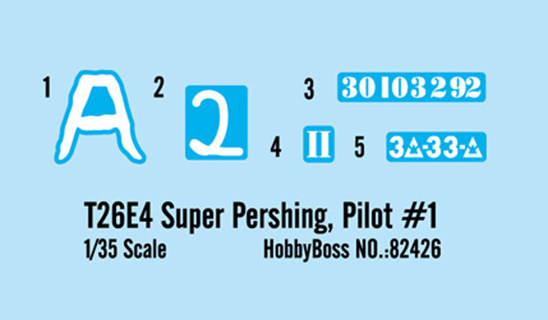 Hobby Boss 82426 1/35 T26E4 Super Pershing Pilot #1