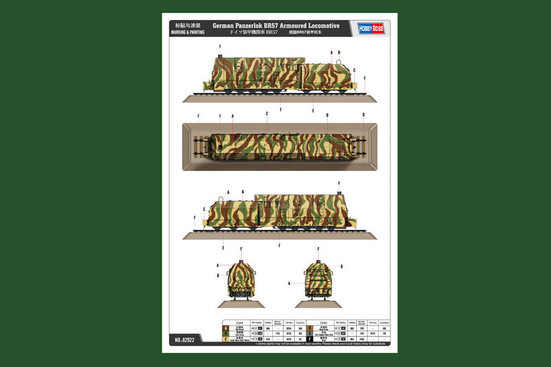 Hobby Boss 82922 1/72 German Panzerlok BR57 Armoured Locomotive