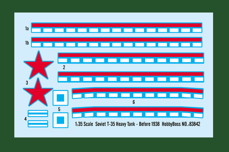 Hobby Boss 83842 1/35 Soviet T-35 Heavy Tank - Before 1938