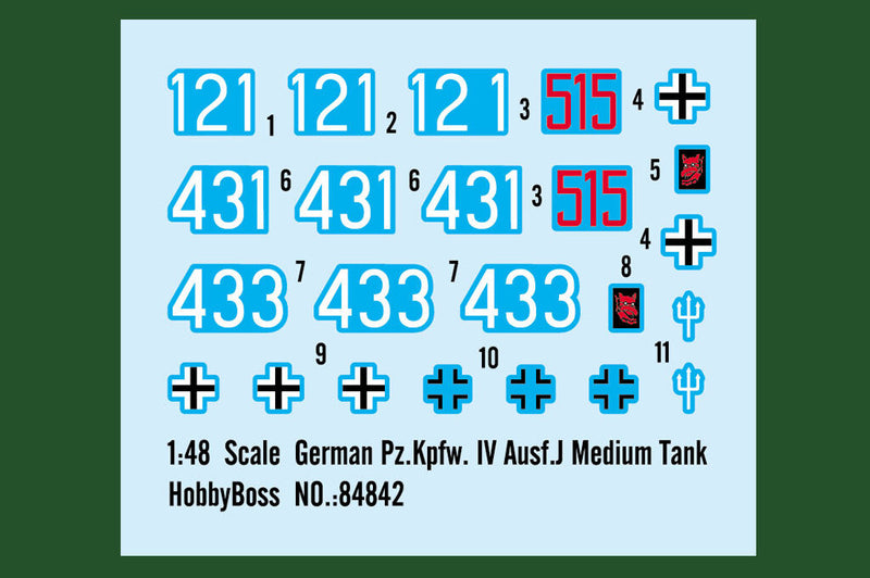 Hobby Boss 84842 1/48 German Pz.Kpfw. IV Ausf.J Medium Tank