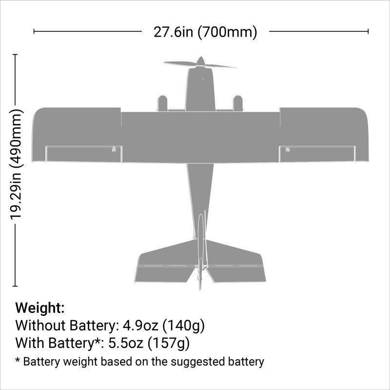 Hobby Zone HBZ6100 Apprentice STOL S 700mm RTF with SAFE