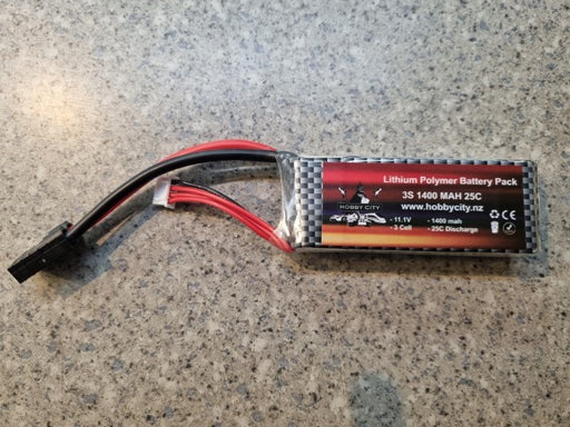 Helios 11.1V 3S 1400mAh LiPo w/Traxxas Plug - Hobby City NZ