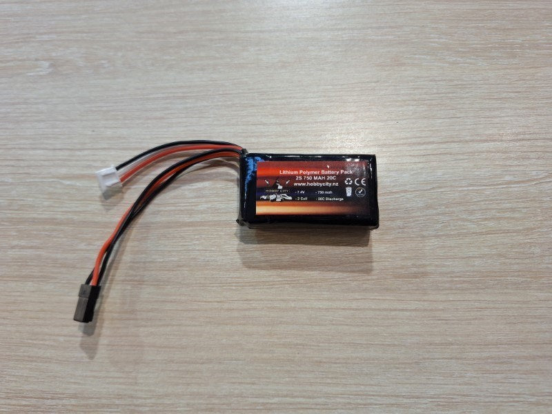 Helios - 7.4V 2S 750mah Lipo Battery