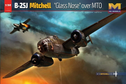 Hong Kong Models HKM01E024 1/32 B-25J Mitchell Glass Nose over (MTO) - Hobby City NZ (8966355255533)