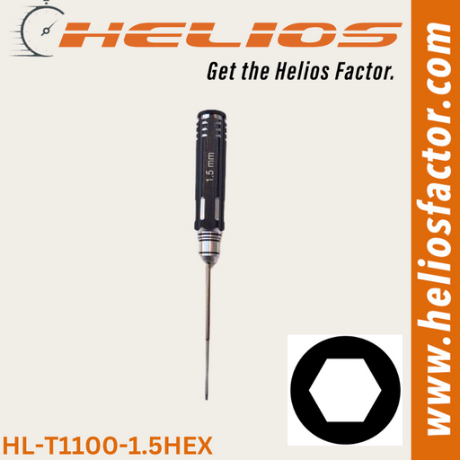 Helios - RC Tools 1.5mm Hardened Steel Hex RC Wrench / Driver - Screw Driver (8633883820269)