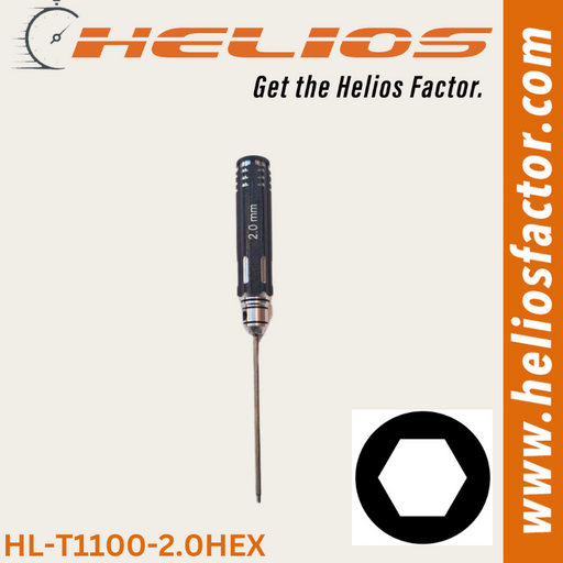 Helios - RC Tools 2.0mm Hardened Steel Box Wrench / Driver - Screw Driver (8633883754733)