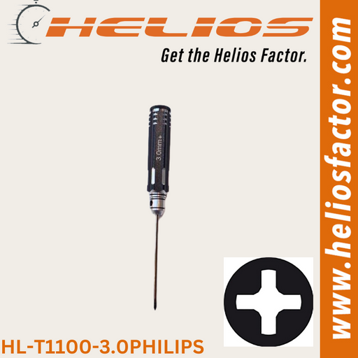 Helios - RC Tools 3.0mm Hardened Steel Philips RC Wrench / Driver - Screw Driver (8633883885805)