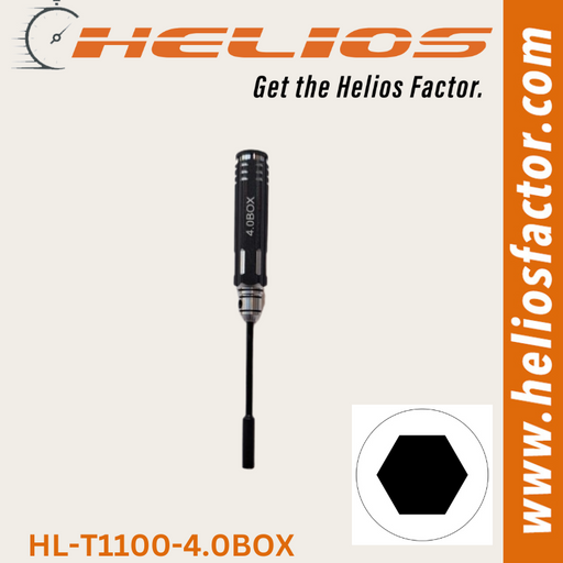 Helios - RC Tools 4.0mm Hardened Steel Box RC Wrench / Driver - Screw Driver (8633883328749)