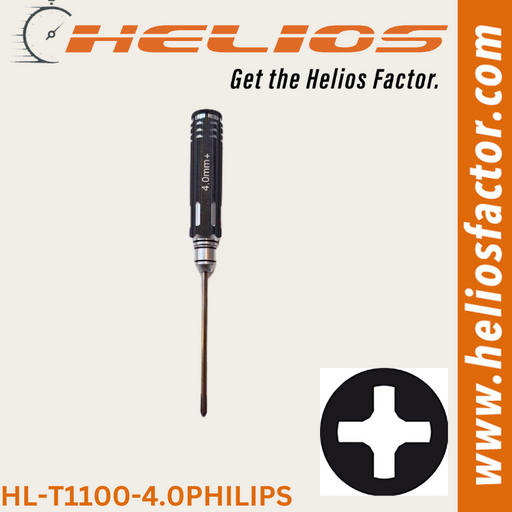 Helios - RC Tools 4.0mm Hardened Steel Philips RC Wrench / Driver - Screw Driver (8633883918573)