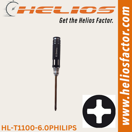 Helios - RC Tools 6.0mm Hardened Steel Philips RC Wrench / Driver - Screw Driver (8633884049645)