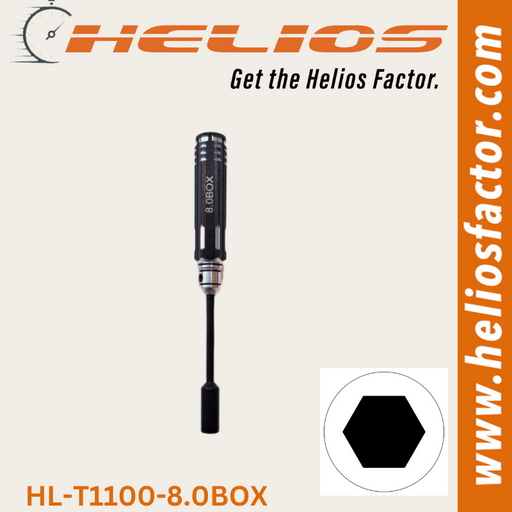 Helios - RC Tools 8.0mm Hardened Steel Box RC Wrench / Driver - Screw Driver (8633883066605)