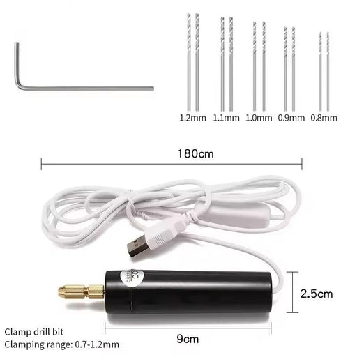 Mini USD Drill - Precision Professional Mini USB Drill with Bits (8633885425901)