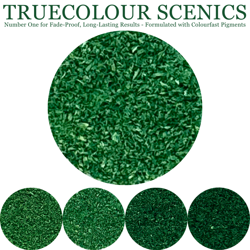 Truecolour Scenics Blended Turf Ground Cover Fine Medium 2 Standard Green