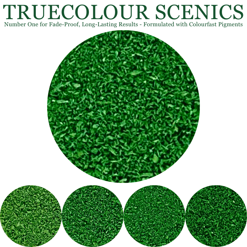 Truecolour Scenics Blended Turf Ground Cover Fine Medium 3 Green/Yellow-50