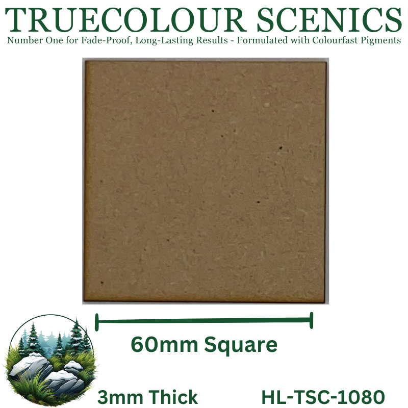 Truecolour Scenics Miniature Base (MDF) - Square - 60mm(W) x 60mm(L) x 3mm(H)