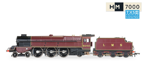HORR30134TXS Hornby LMS Princess Royal Class 'The Turbomotive' 4-6-2 6202 - Era 3 (Sound Fitted) (8339686392045)
