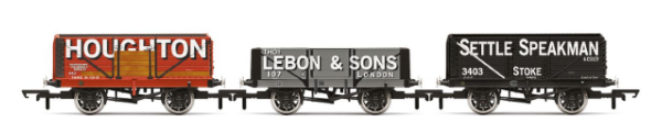 Hornby R60116 Triple Wagon Pack Houghton Main Thos. Lebon & Sons & Settle Speakman - Era 3 (8941173997805)