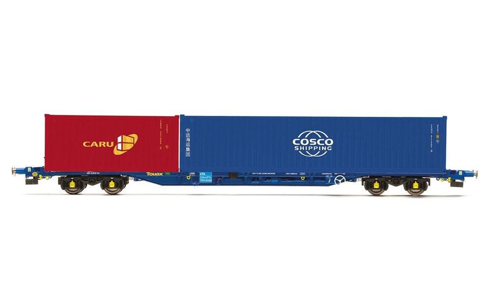 Hornby R60132 Touax KFA Container Wagon with 1 x 20' & 1 x 40' Containers - Era 11 (8176228565229)