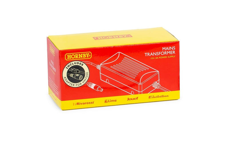 Hornby R7337 15V 4 Amp Transformer + 15V Power Supply Adapter Bundle (9075208618221)