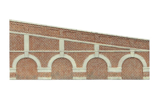 Hornby R7386 Mid Step.Arch. Retain.Wall-Red (8324809752813)