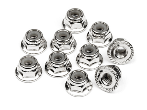HPI Racing 103729 Serrated flange lock nut M4 - Hobby City NZ (8503312482541)