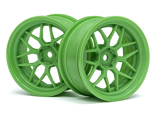 HPI Racing 116531 1/10 Wheels Tech 7 Green 6mmOS - Hobby City NZ (8452822696173)