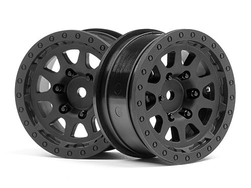 HPI Racing 116840 1.9" Wheels CR-10 Black (2) - Hobby City NZ (8452823187693)